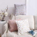 Double-Sided Soft Throw Pillow Cover Square PV Plush Pillow Cases Gold Stamping Feather Decorative Pillow Cushion Cover